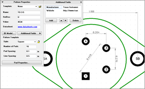 Component Footprint PCB